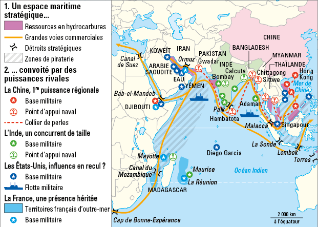 Les zones de tensions maritimes digiSchool